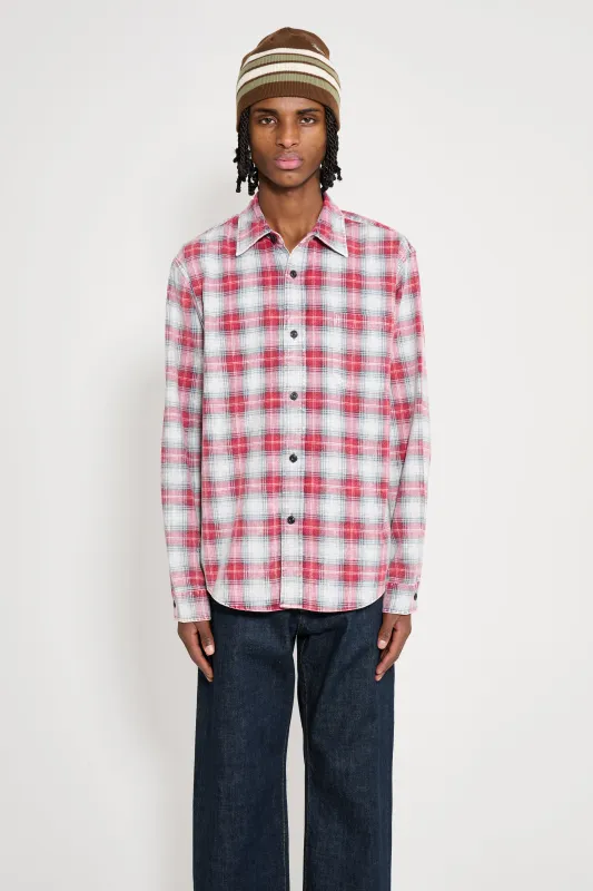 Stüssy Dax Plaid Shirt Red sold by Tres Bien