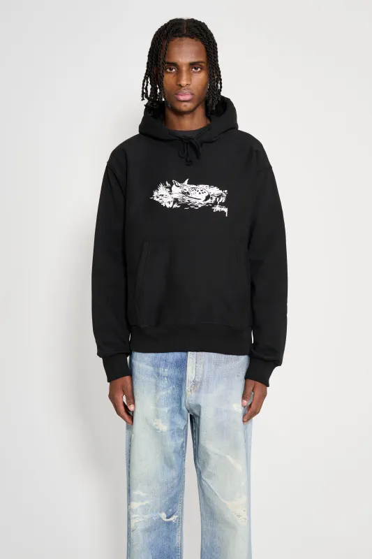 Stüssy Fawn Hood Black sold by Tres Bien