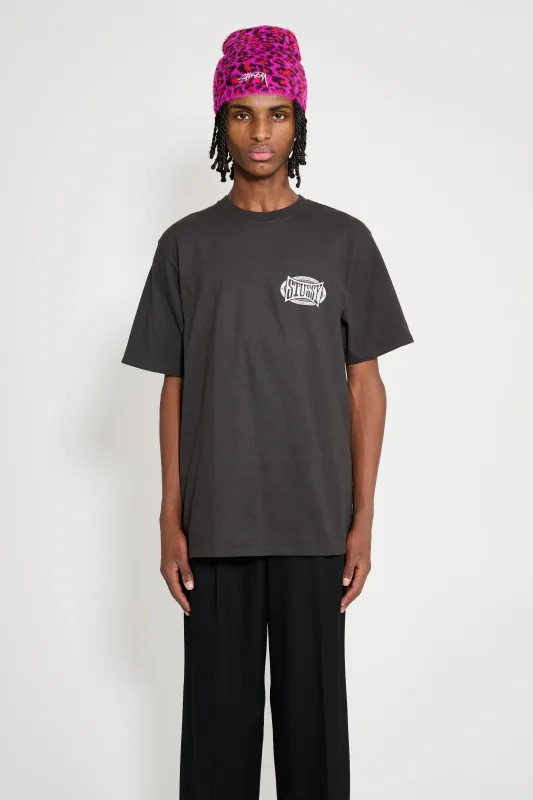 Stüssy Champion Oval Pig. Dyed Tee Faded Black sold by Tres Bien