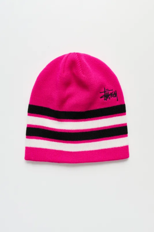 Stüssy Skullcap Basic Striped Dragonfruit made by Stussy