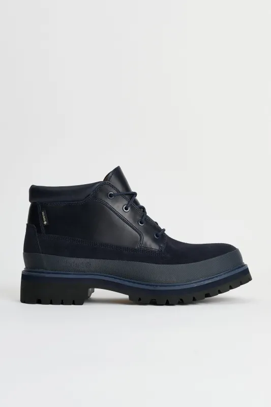Timberland Premium Mid Lace Up GTX Chukka Boot Dark Blue made by Timberland