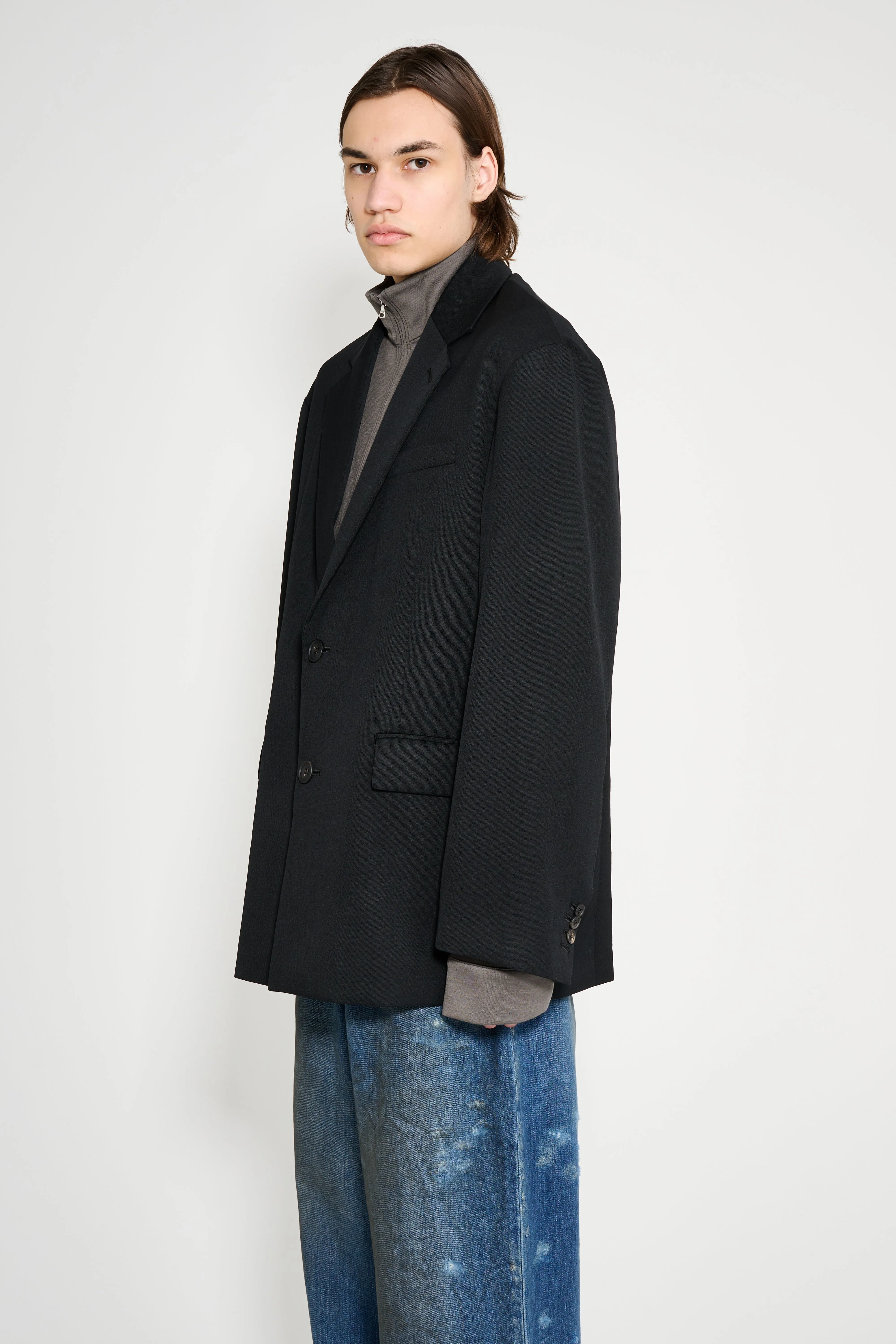 ssstein Oversized Single Breasted Jacket Black sold by Tres Bien product image thumbnail 2