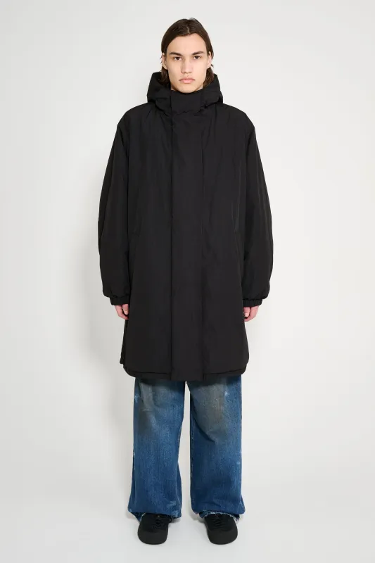 ssstein Oversized Padded Hoody Coat Black sold by Tres Bien