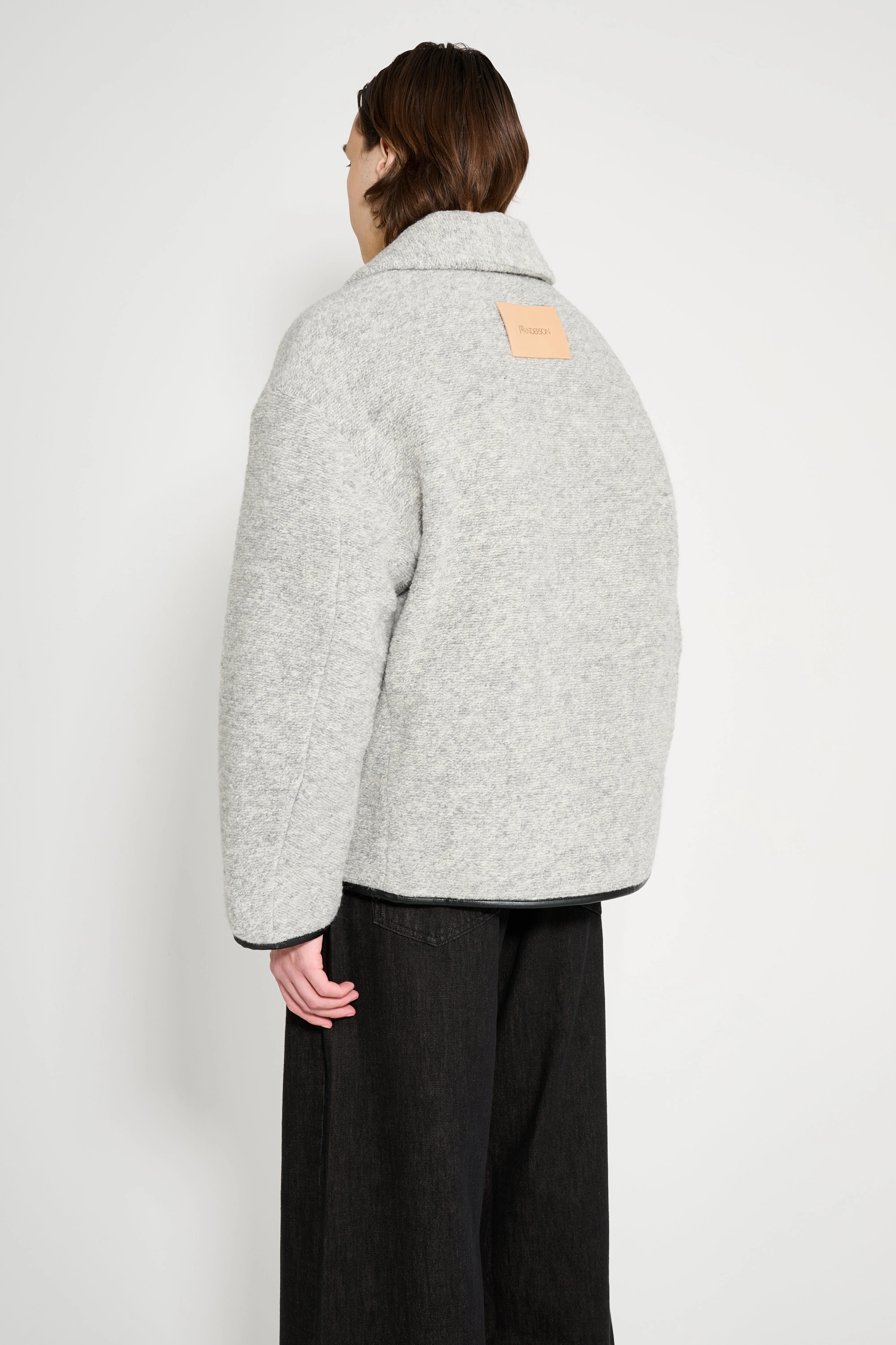 JW Anderson Contrast Trim Casual Jacket Grey Melange sold by Tres Bien product image thumbnail 3