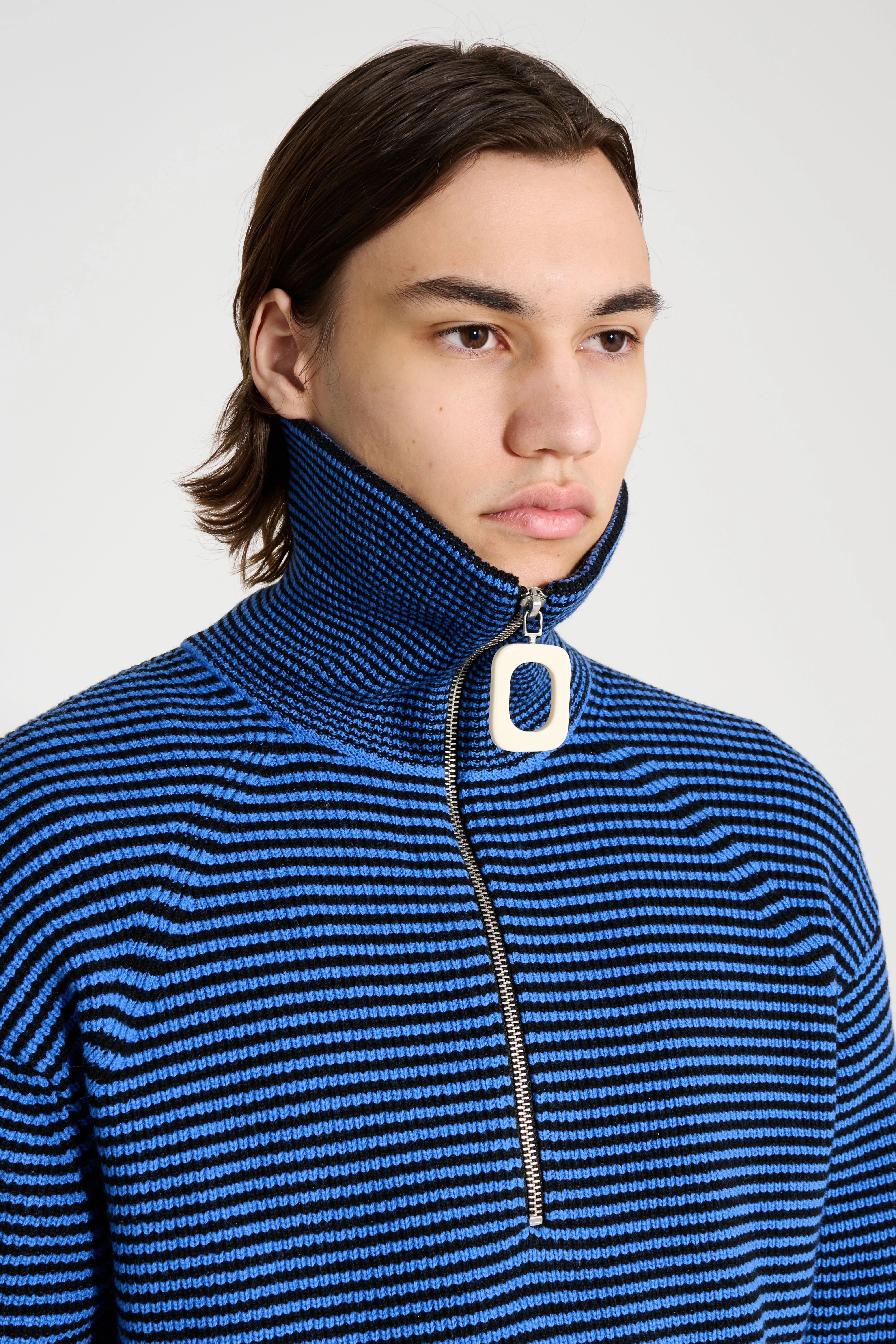 JW Anderson Half Zip Jumper Blue / Black sold by Tres Bien product image thumbnail 5