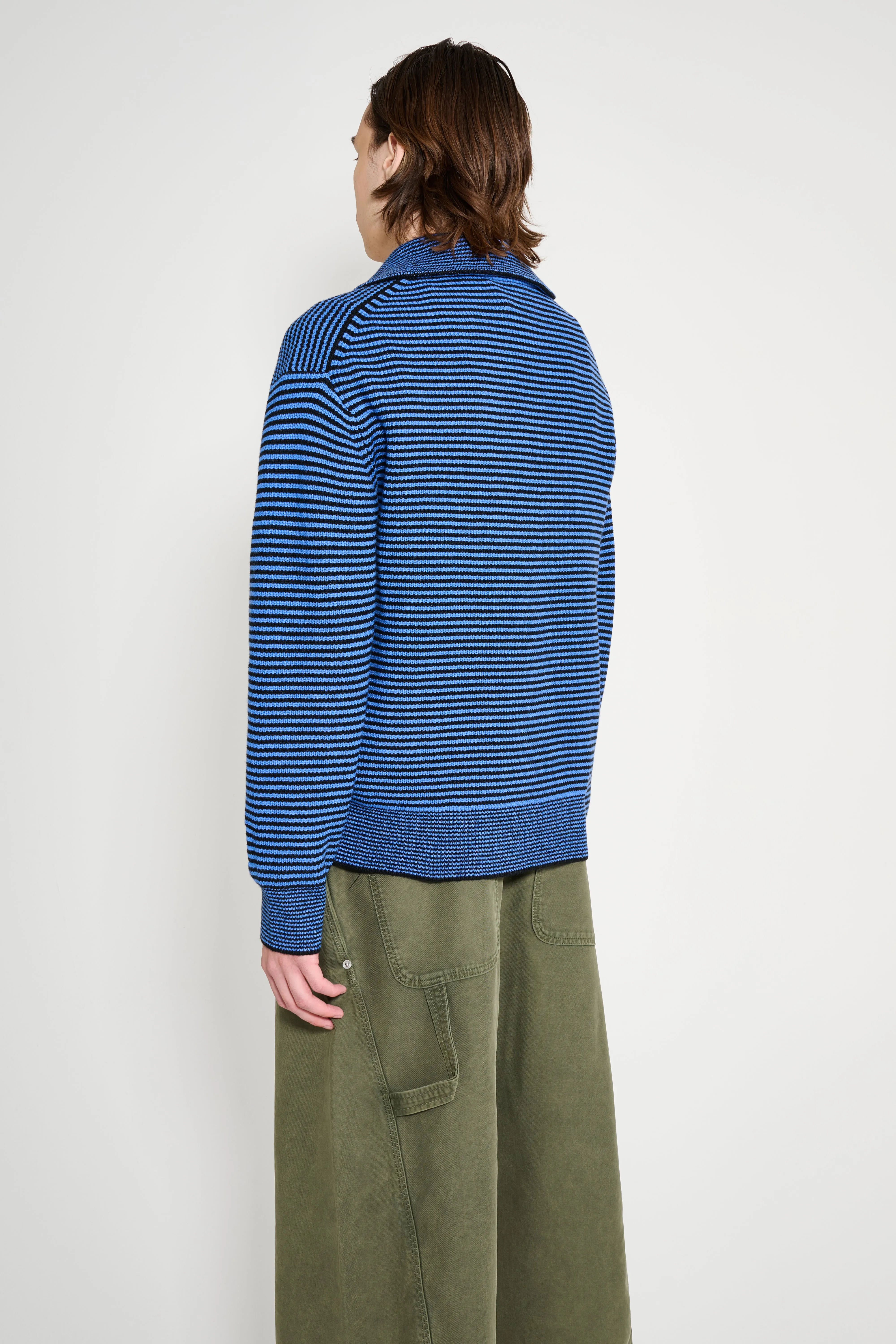 JW Anderson Half Zip Jumper Blue / Black sold by Tres Bien product image thumbnail 3