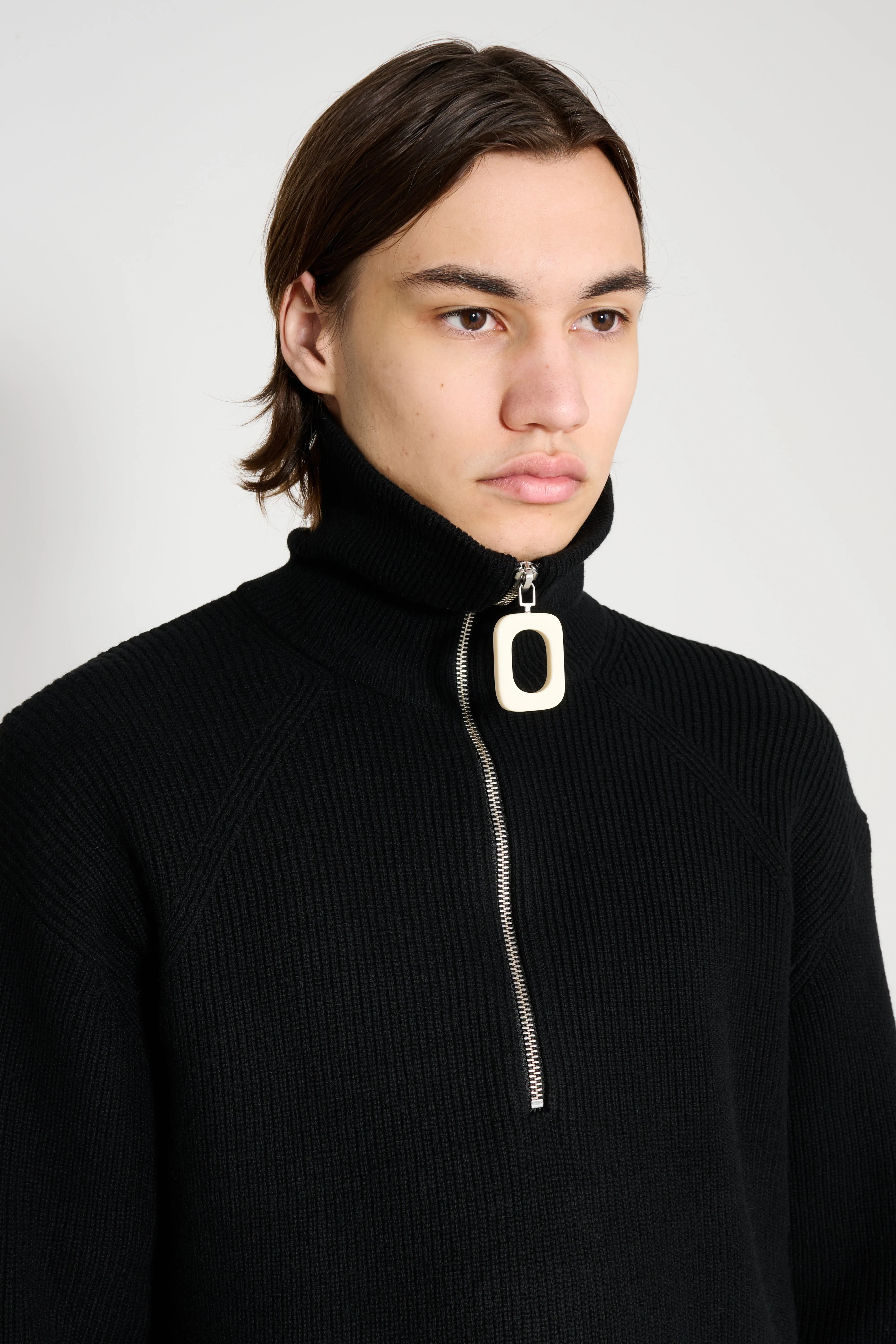 JW Anderson Half Zip Jumper Black sold by Tres Bien product image thumbnail 5