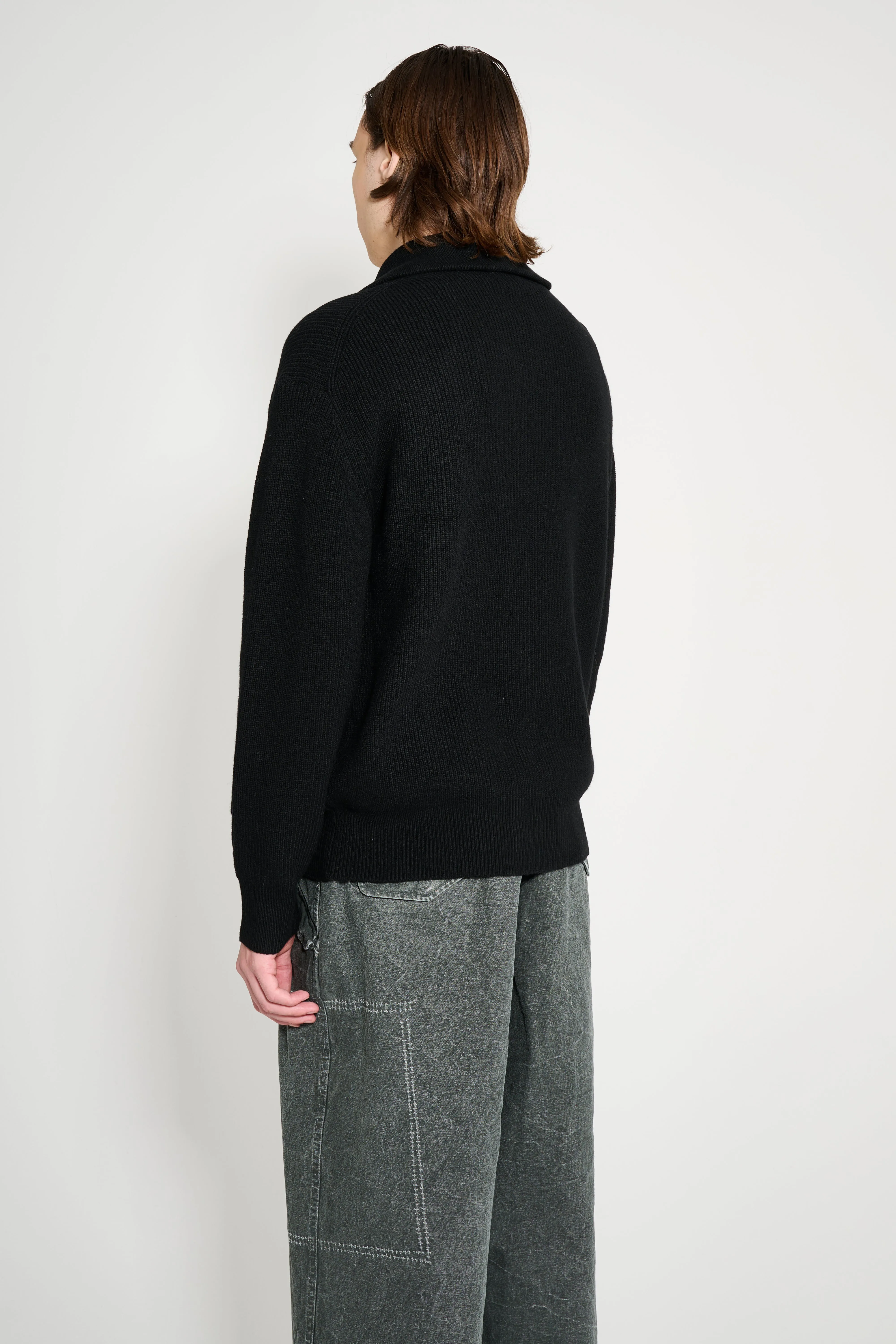 JW Anderson Half Zip Jumper Black sold by Tres Bien product image thumbnail 3