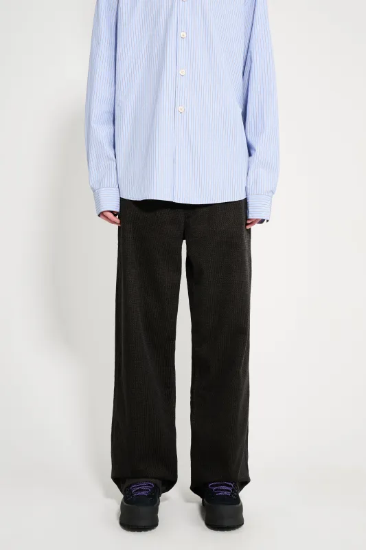 Our Legacy Vast Cut Jeans Dark Brown Twill Cord made by Our Legacy