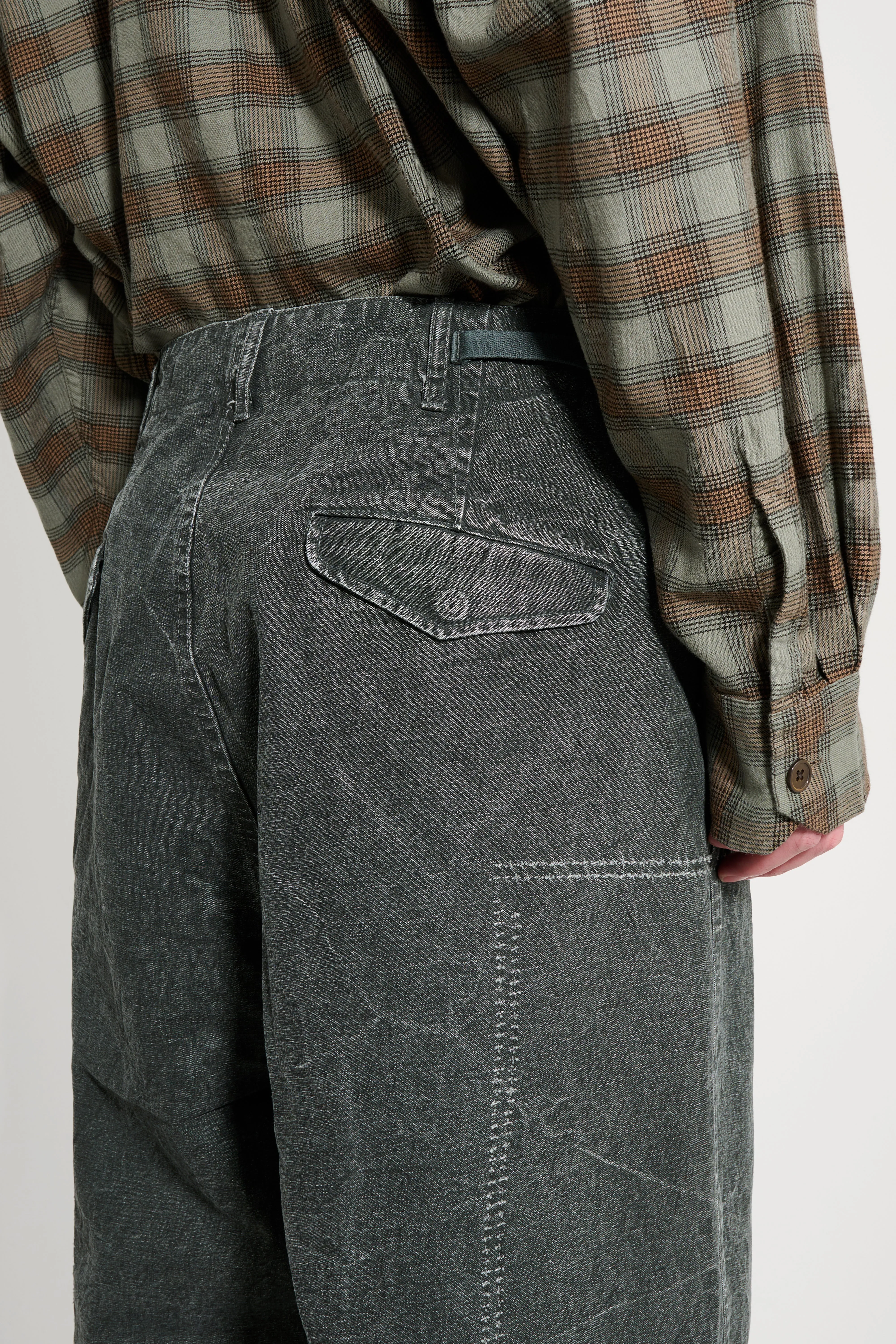 A.PRESSE M-51 Custom Pants Olive sold by Tres Bien product image thumbnail 4