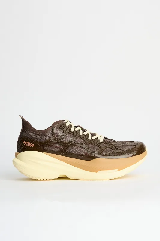 HOKA U Mach X Caged Walnut / Maple sold by Tres Bien