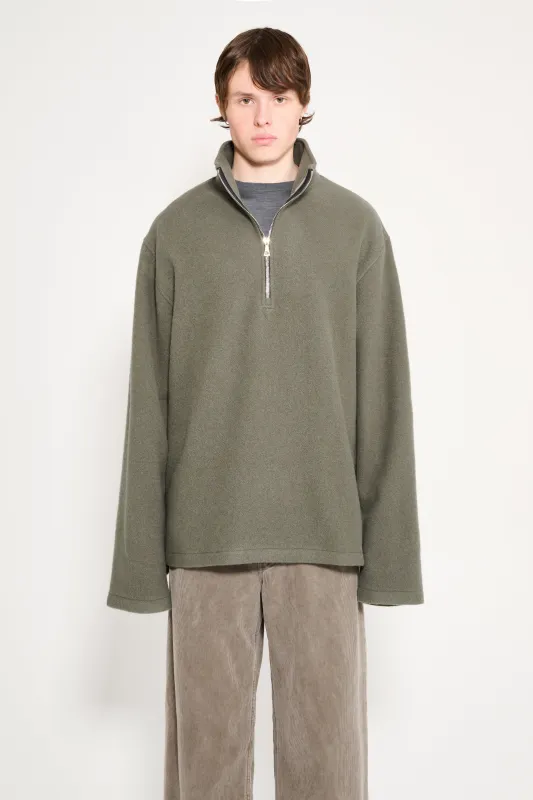 Rier Fleece Polo Camoscio sold by Tres Bien