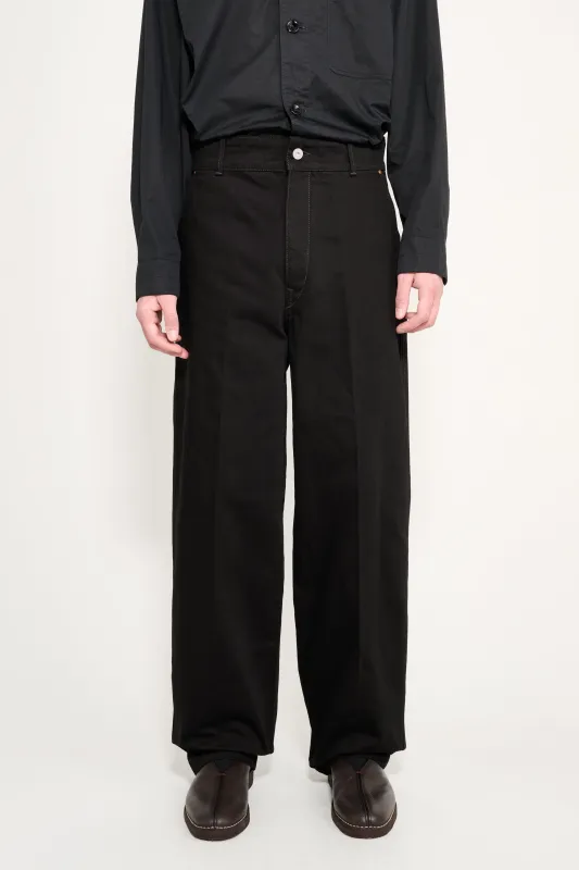 Lemaire Maxi Barrel Workwear Pants Black sold by Tres Bien