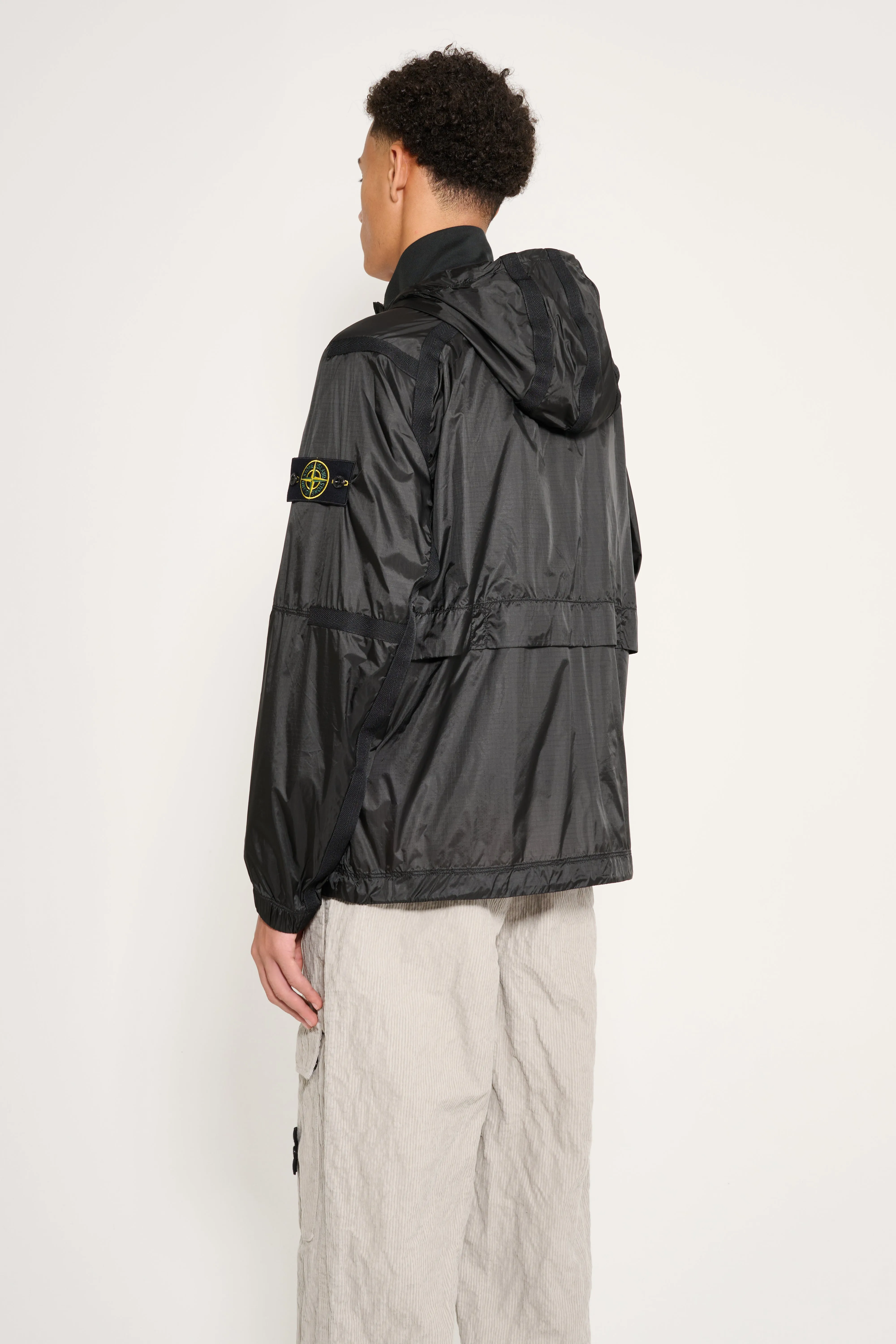 Stone Island Ripstop Light Hooded Jacket Lead Grey sold by Tres Bien product image thumbnail 3