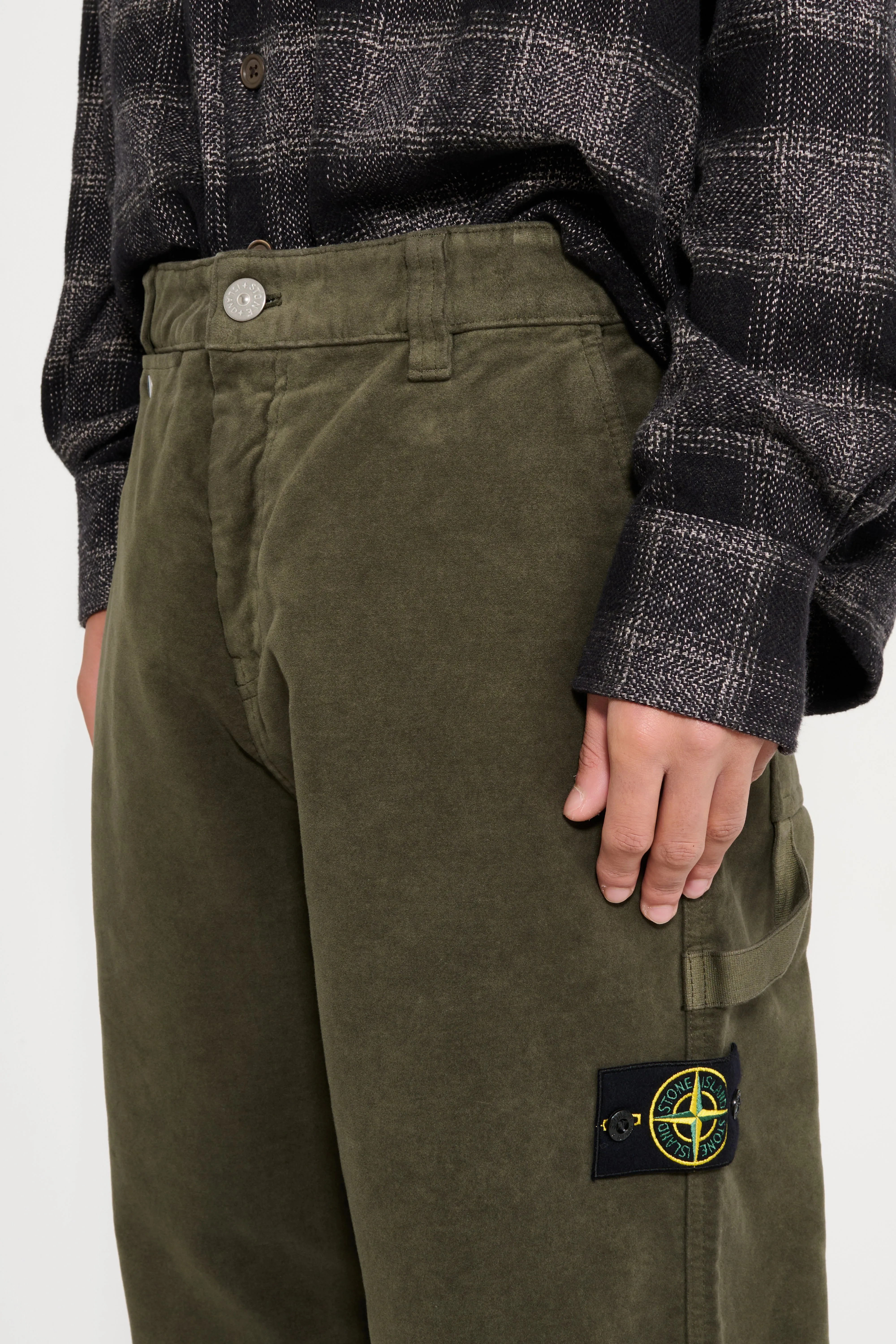 Stone Island Loose Trousers Military Green sold by Tres Bien product image thumbnail 4