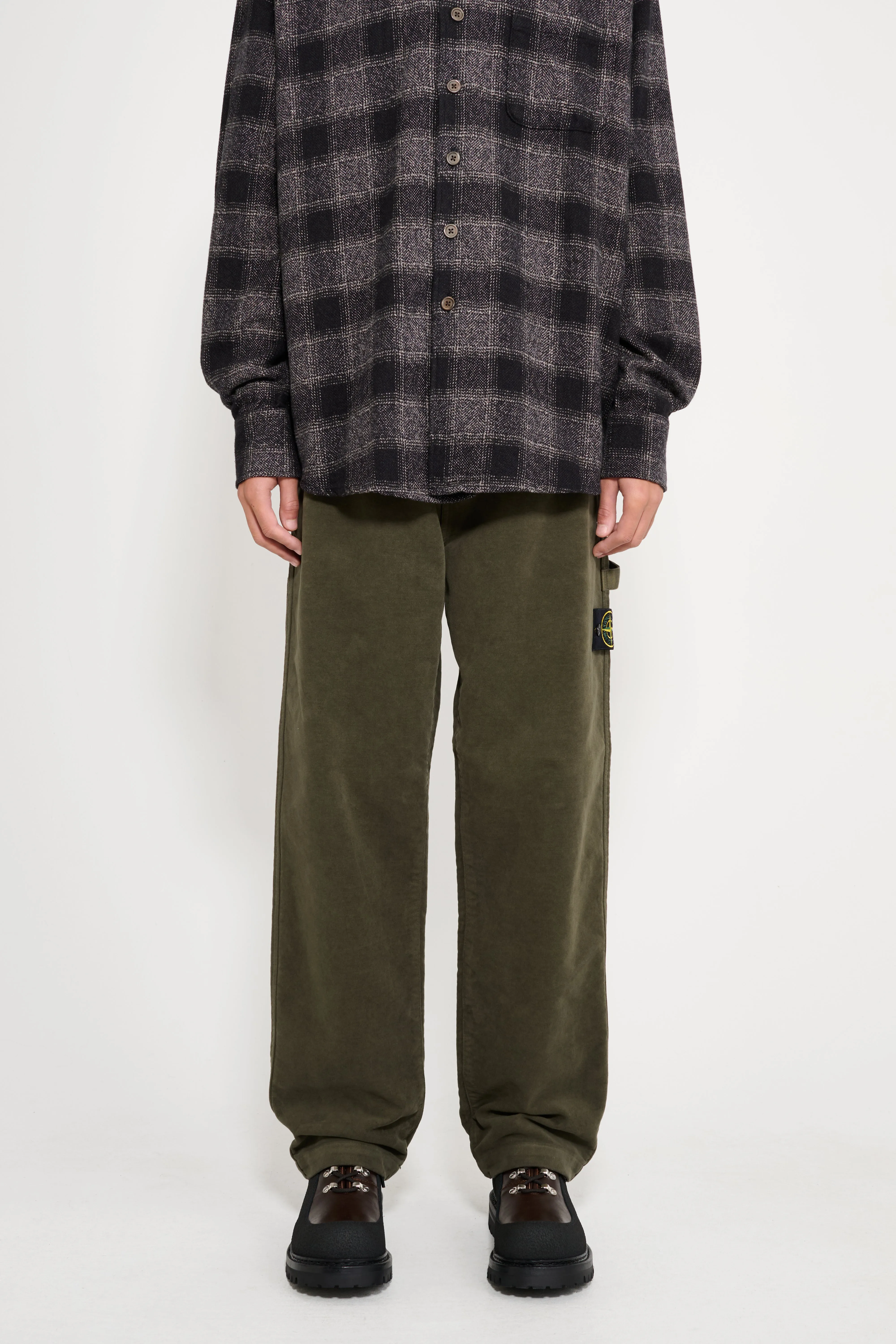 Stone Island Loose Trousers Military Green sold by Tres Bien