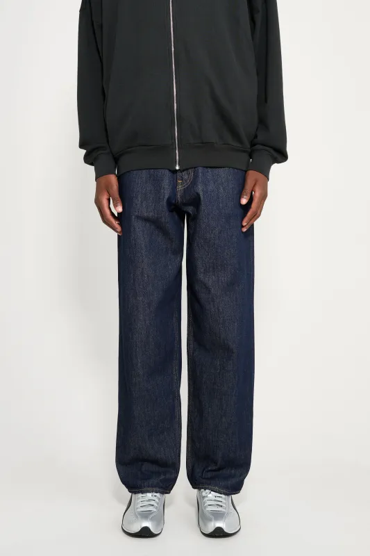 Auralee Hard Twist Denim Wide Pants Indigo sold by Tres Bien