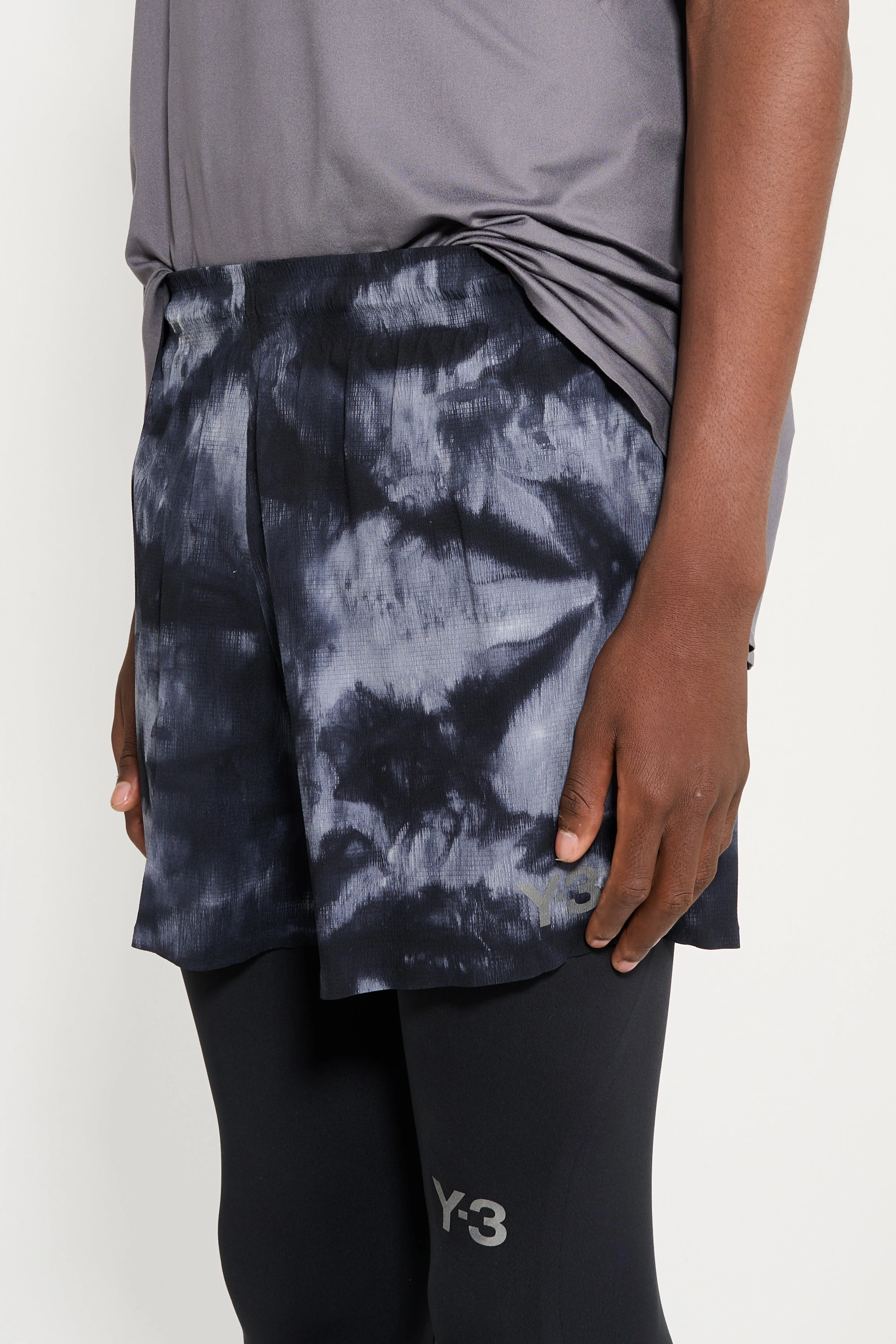 Y-3 AOP Running Shorts Black / Multi Color sold by Tres Bien product image thumbnail 4