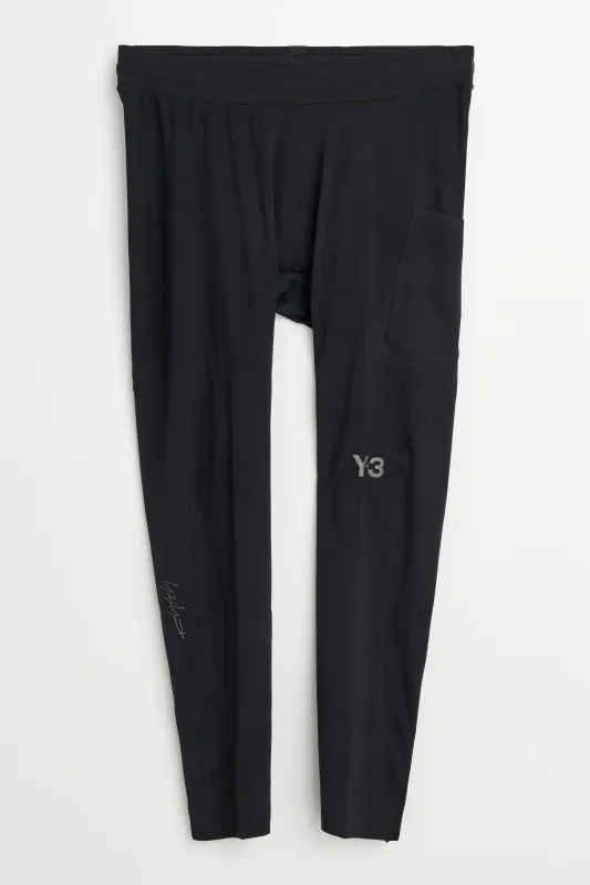 Y-3 Running Leggings Black sold by Tres Bien