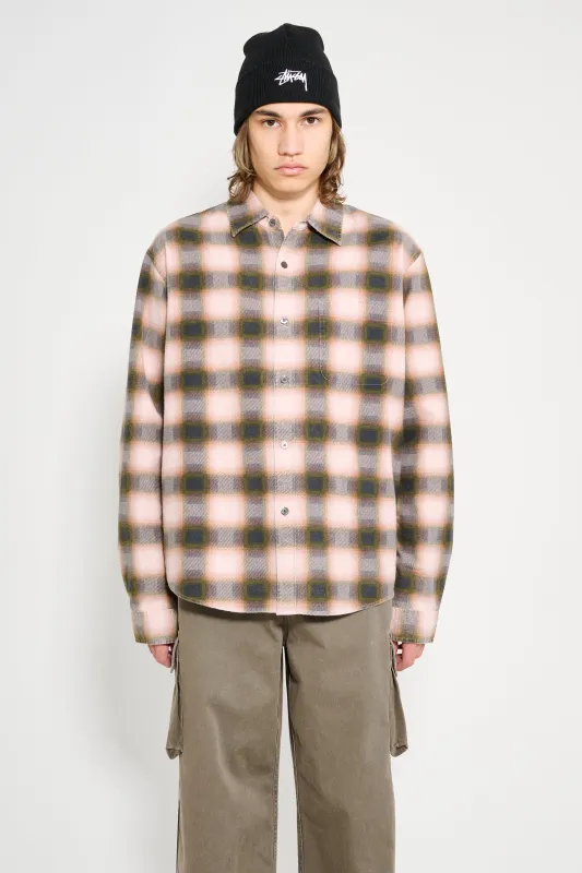 Stüssy June Plaid Shirt Rose sold by Tres Bien
