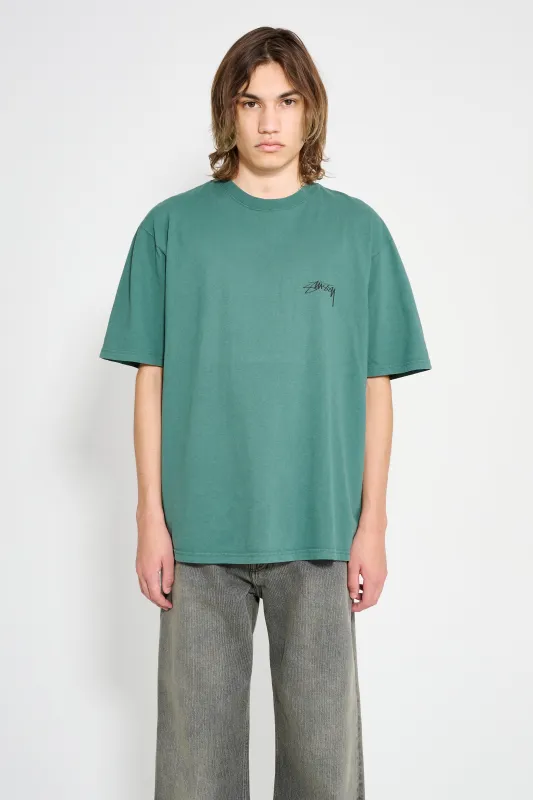 Stüssy Serpent Pigment Dyed Tee Pine sold by Tres Bien