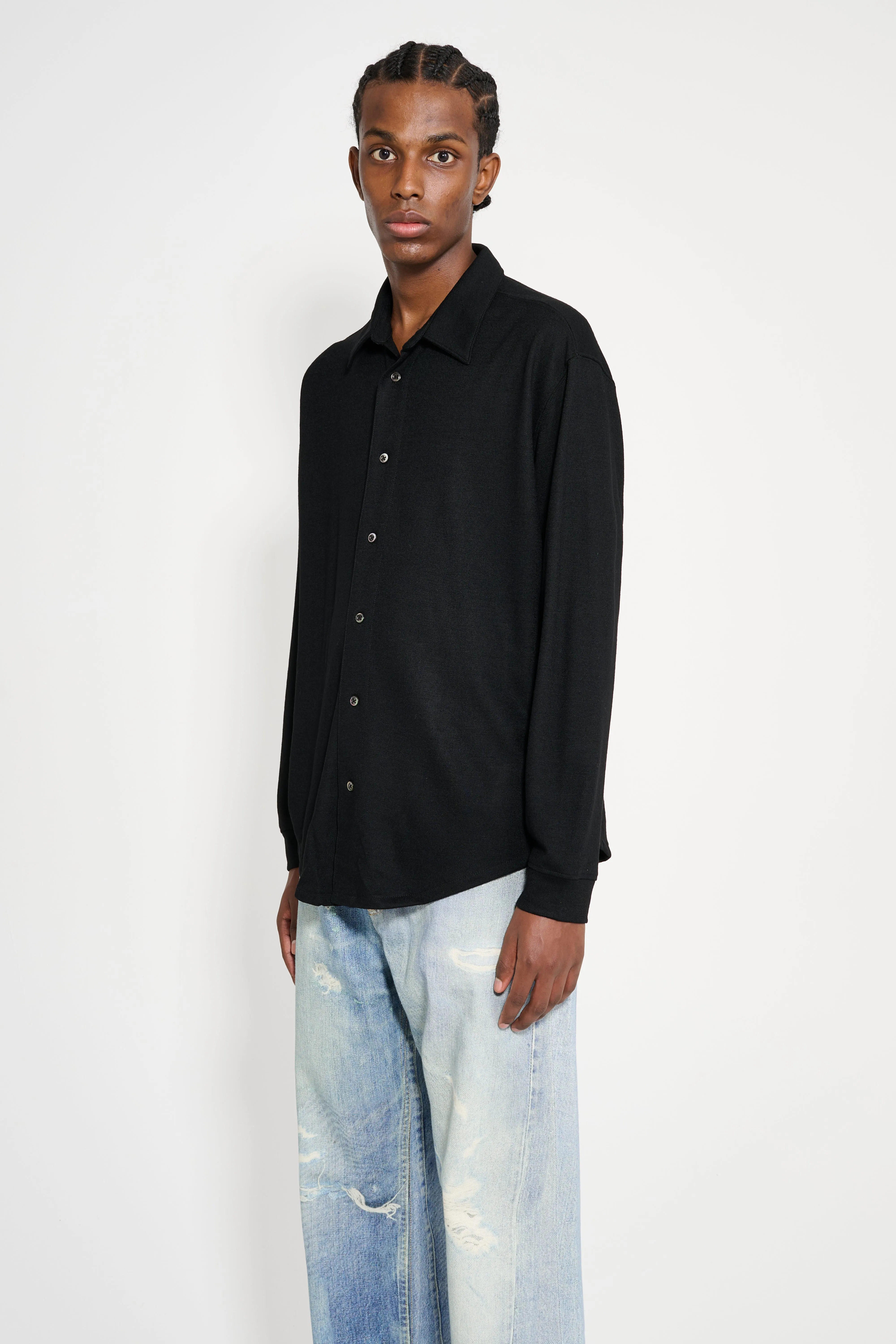 Lady White Co. Wool Button Up Black sold by Tres Bien product image thumbnail 2