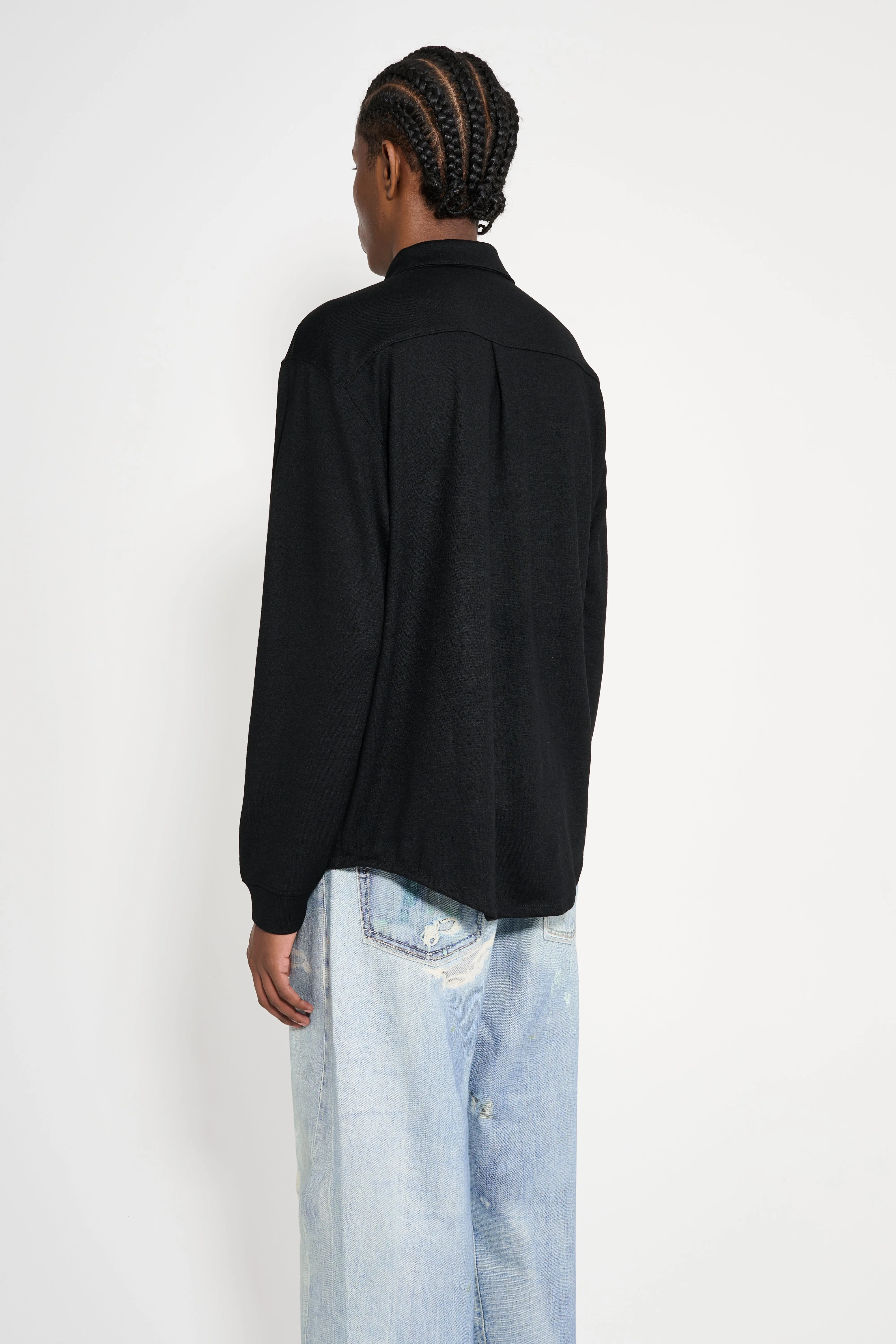 Lady White Co. Wool Button Up Black sold by Tres Bien product image thumbnail 4