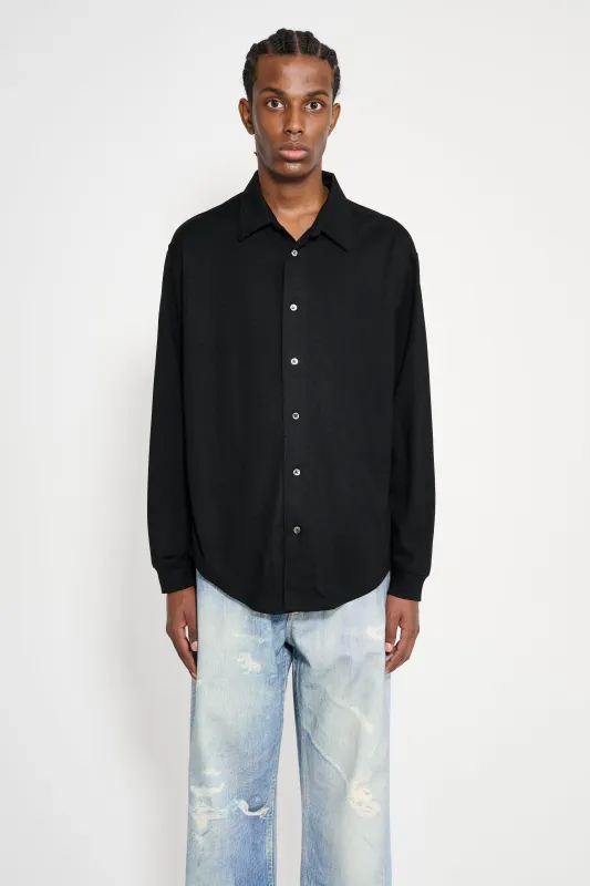 Lady White Co. Wool Button Up Black made by Lady White Co.