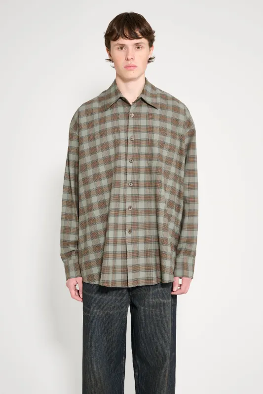 Our Legacy Borrowed Shirt Iowa Flannel Check sold by Tres Bien