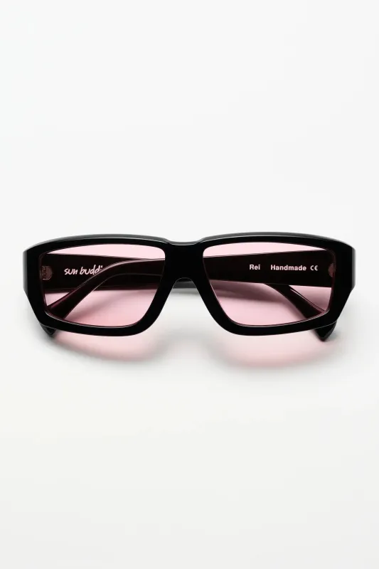 Sun Buddies Rei Black With Pink Lens sold by Tres Bien