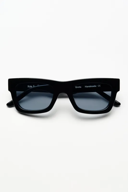 Sun Buddies Greta Black With Blue Lenses sold by Tres Bien