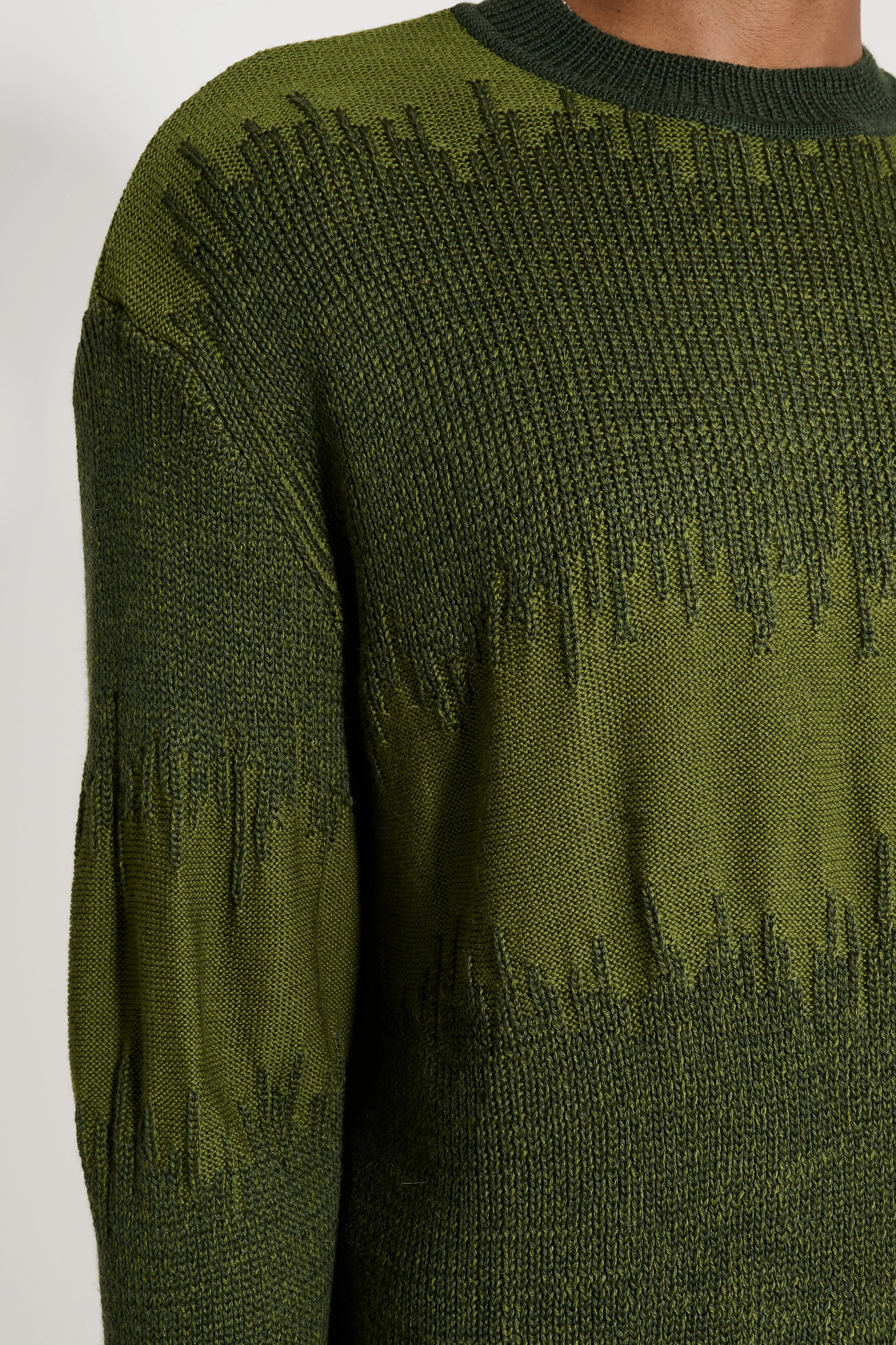 TRES BIEN ATELJÉ Flare Knit Sweater Green sold by Tres Bien product image thumbnail 5