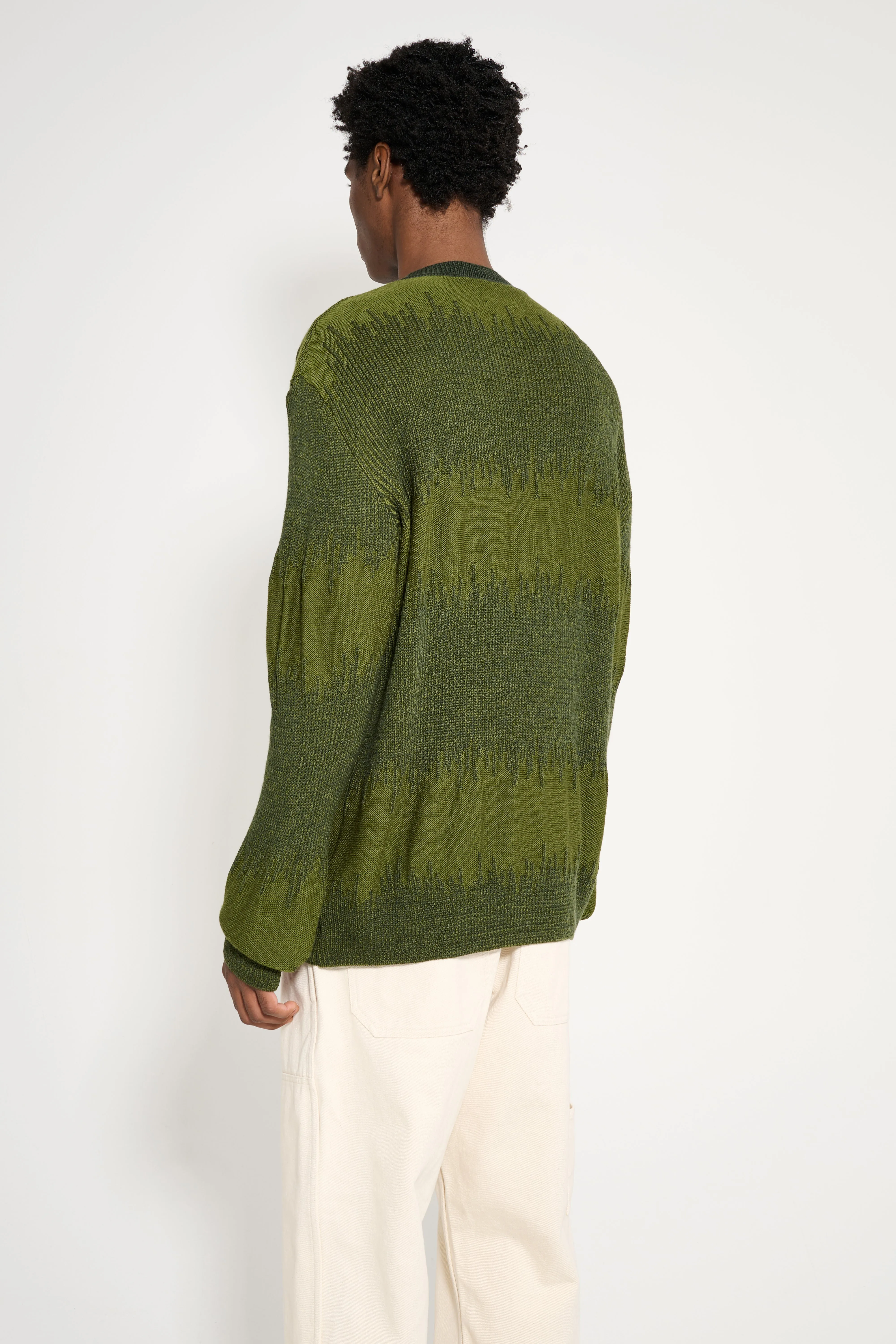 TRES BIEN ATELJÉ Flare Knit Sweater Green sold by Tres Bien product image thumbnail 3