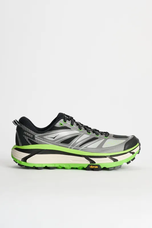 HOKA U Mafate Speed 2 Black / Electric Green sold by Tres Bien