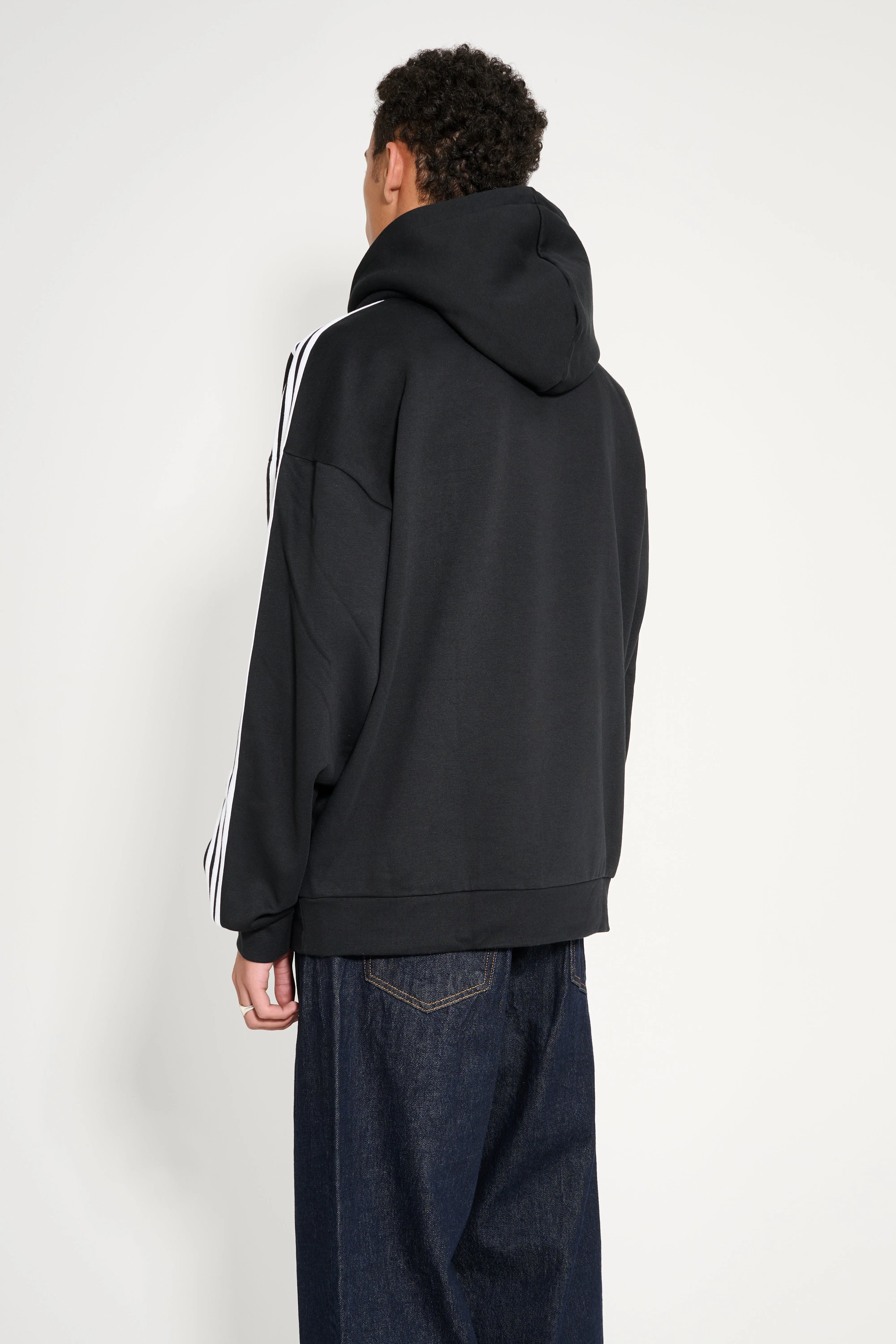 adidas x TRÈS BIEN x Mental Athletic Adicolor Baggy Fit Hoodie Black sold by Tres Bien product image thumbnail 4