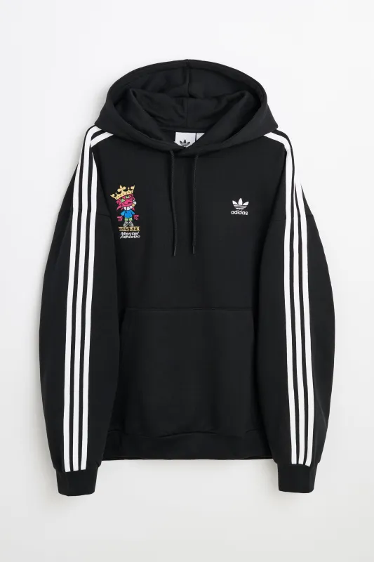 adidas x TRĂˆS BIEN x Mental Athletic Adicolor Baggy Fit Hoodie Black made by Adidas