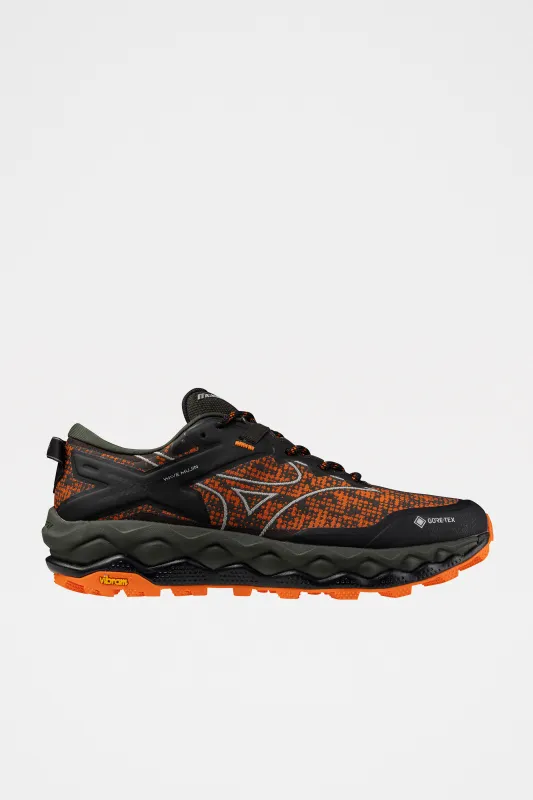 Mizuno x Maharishi Wave Mujin LS GTX Vibrant Orange / Cool Grey sold by Tres Bien