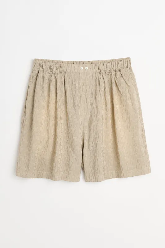 Acne Studios Monogram Shorts Warm Grey sold by Tres Bien