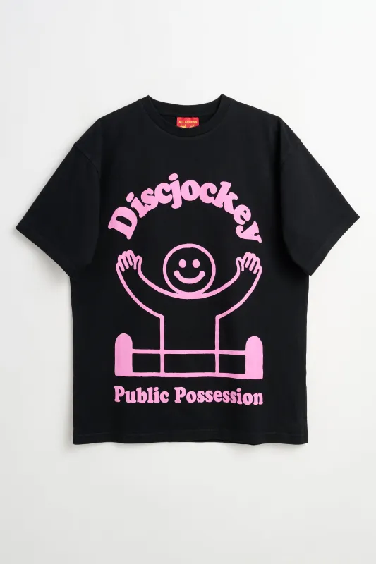 Public Possession Deejay T-shirt Black Vintage Wash sold by Tres Bien