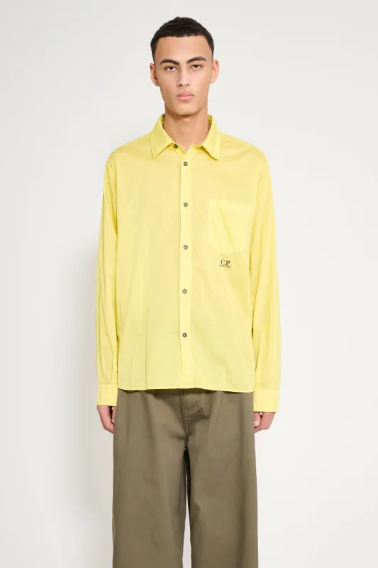 C.P. Company Shirt Gauze Bright Yellow sold by Tres Bien