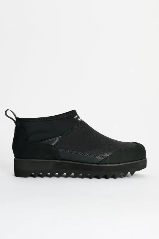 Comme des Garçons Homme Ripstop x Leather Boot Black made by Tres Bien