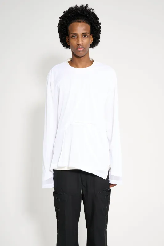 Kiko Kostadinov Inex Mesh Top Off White / White sold by Tres Bien