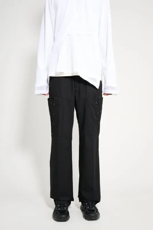 Kiko Kostadinov Inex Snap Trouser Black Sable / Ash Black sold by Tres Bien