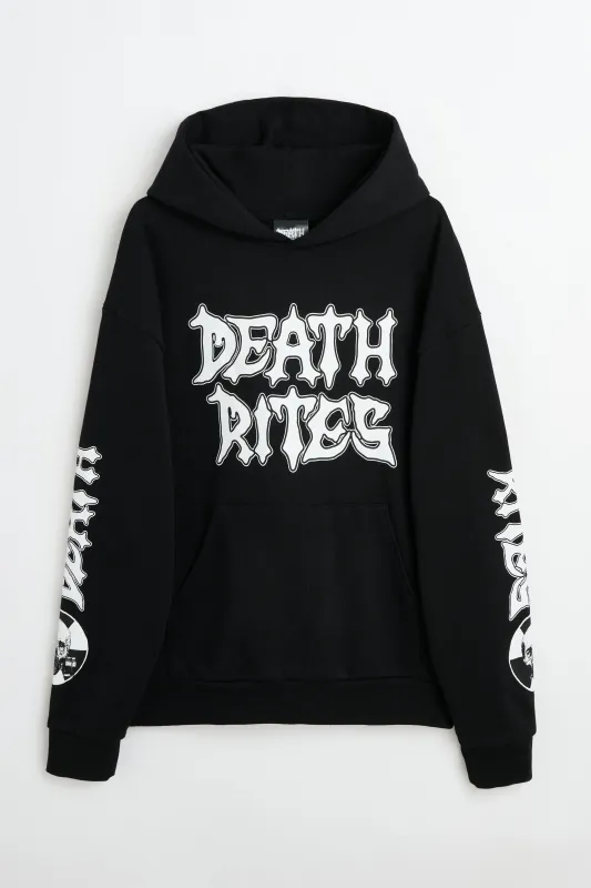 Death Rites Radiation Sickness Hooded Sweatshirt Black sold by Tres Bien