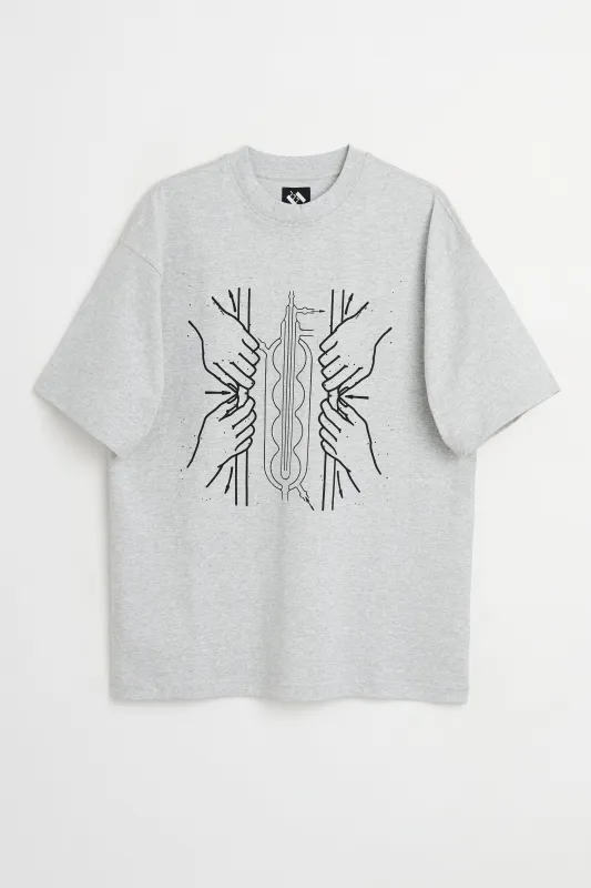 The Trilogy Tapes Pressure Small T-shirt Grey sold by Tres Bien