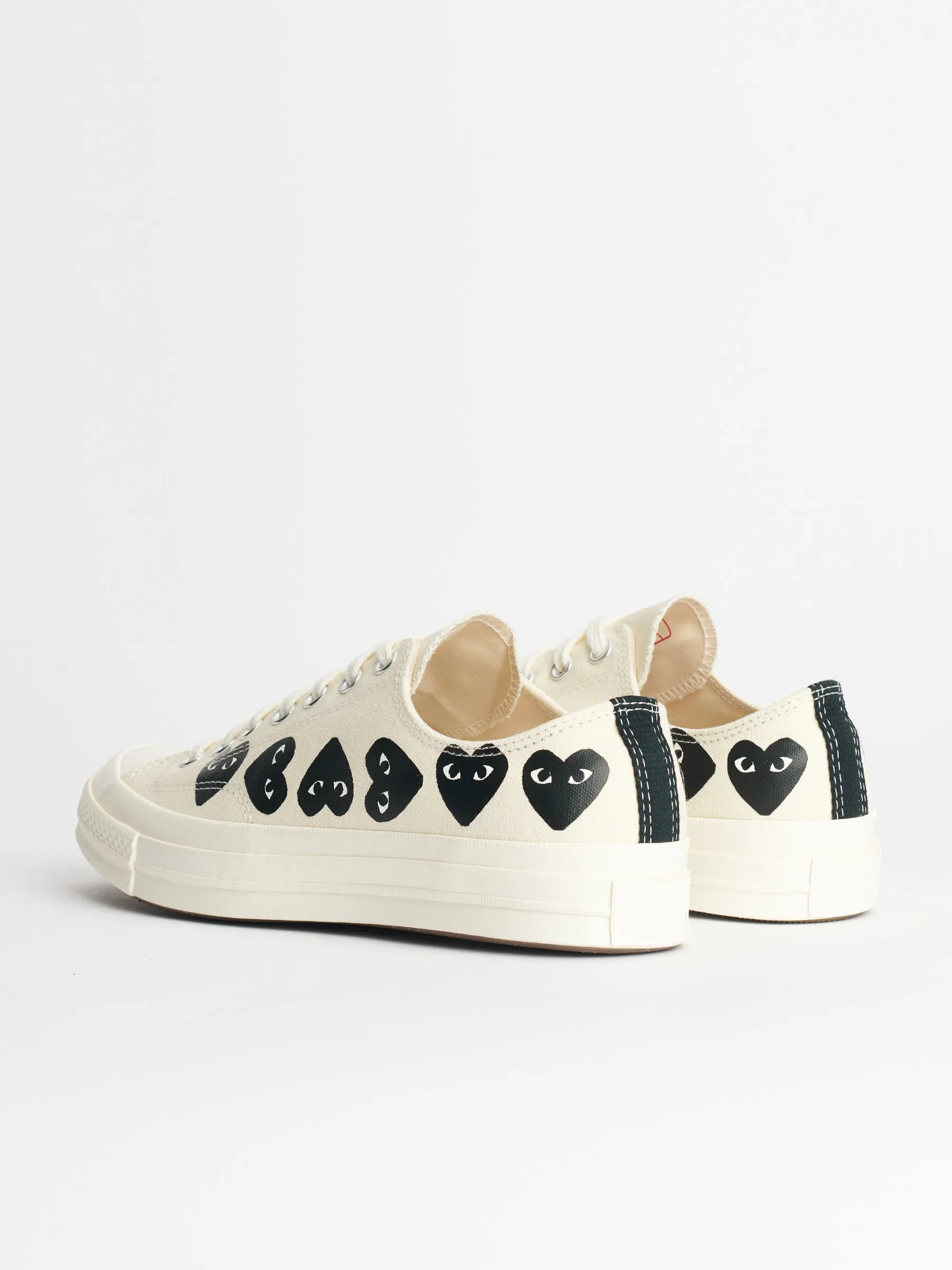 Comme des Garçons Play x Converse Chuck 70 Low Multi Hearts White sold by Tres Bien product image thumbnail 4