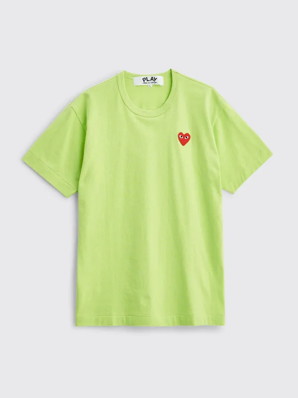Comme des Garçons Play Small Heart T-shirt Green sold by Tres Bien