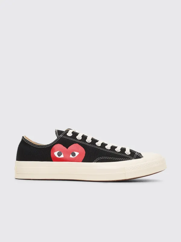 Comme des Garçons Play x Converse Chuck 70 Low Black made by Comme des Garcons