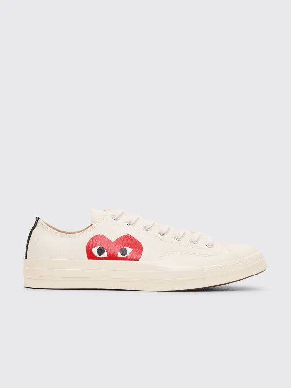 Comme des Garçons Play x Converse Chuck 70 Low White made by Comme des Garcons
