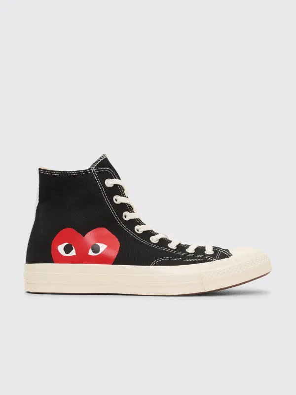 Comme des Garçons Play x Converse Chuck 70 Hi Black made by Comme des Garcons